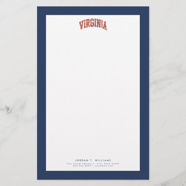 Papelería Marca de Virginia Deteriorada (Anverso)