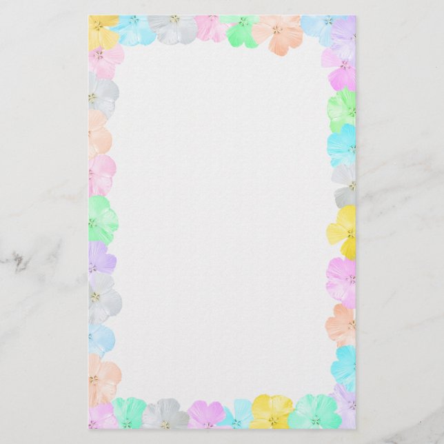 Papelería Marco floral (Anverso)