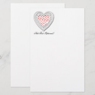 Papelería Marco fotográfico con forma de corazón adornado
