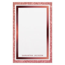 Marco rosado metálico Rosa Purpurina dorado con no