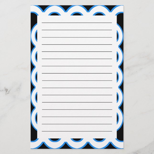 Papelería Marcos ondulados (Anverso)