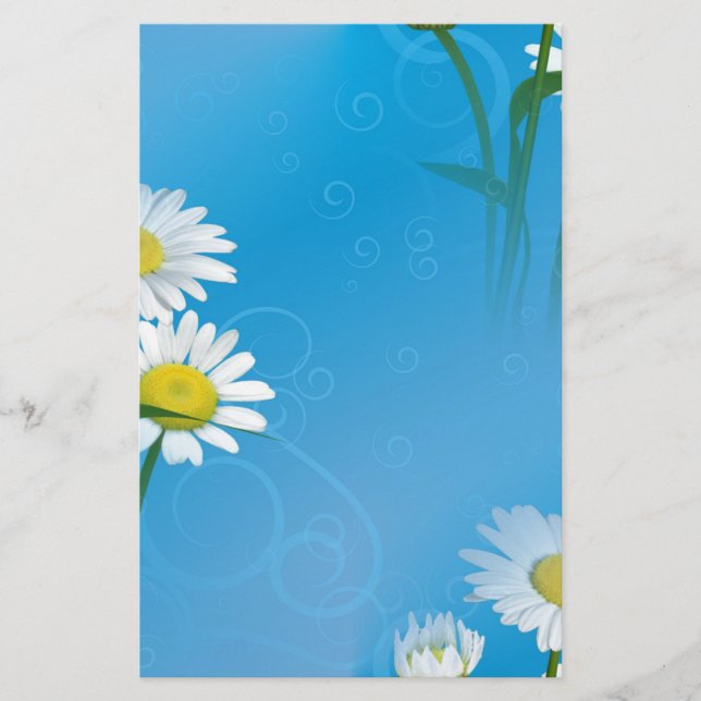 Papelería margarita azul (Anverso)