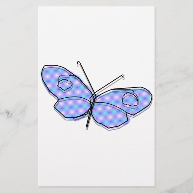 Papelería Mariposa cósmica (Anverso)