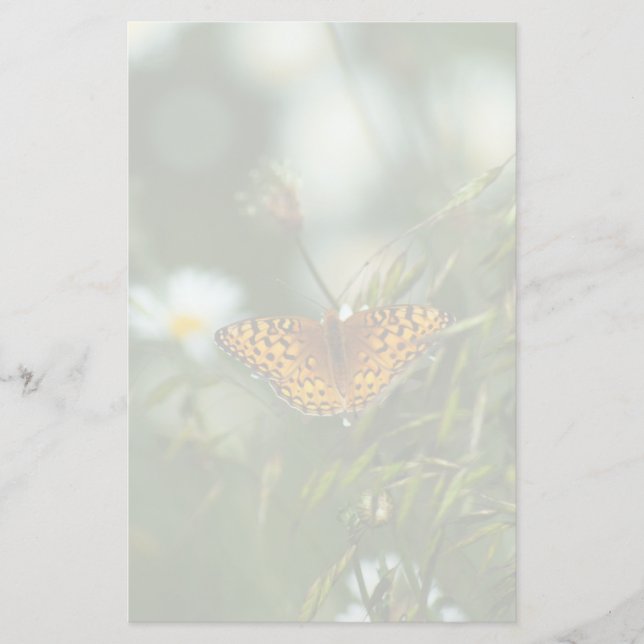 Papelería Mariposa de Fritillary del Pacífico (Anverso)