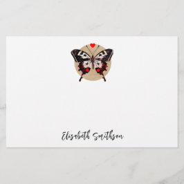 Papelería Mariposa de Grunge Cute Vintage Y Corazones Añadir