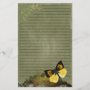 Papelería Mariposa juguetona - Digi pintada con motivos esta