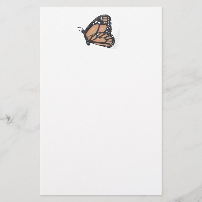 Papelería Mariposa monarca (Anverso)