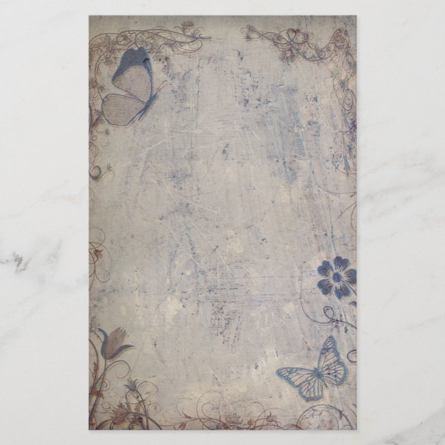 Papelería Mariposas de época (Anverso)