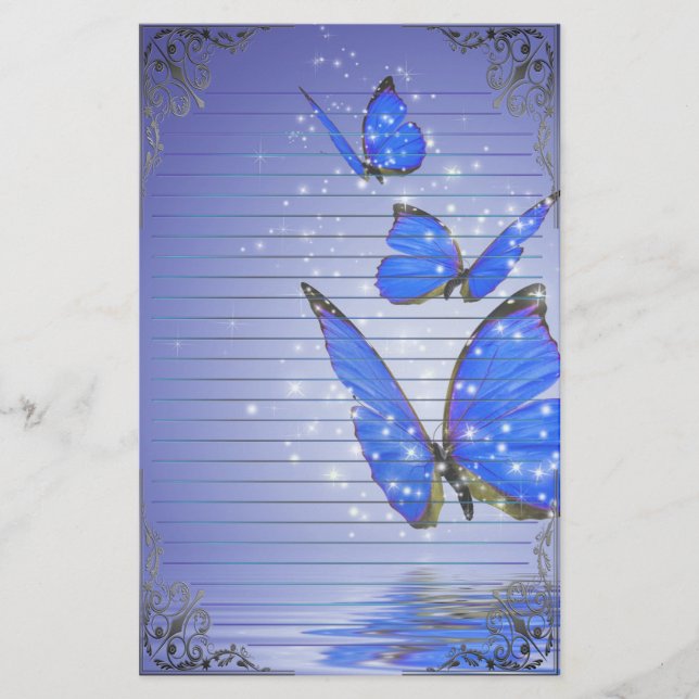 Papelería Mariposas maravillosas (Anverso)