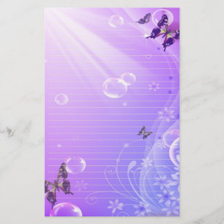 Papelería Mariposas y burbujas inmóviles