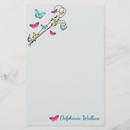 Papelería Mariposas y música