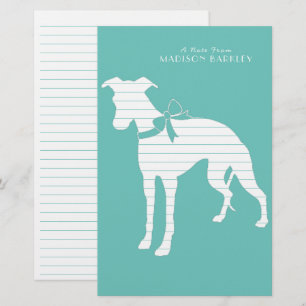 Papelería Mariquita de perro de Whippet