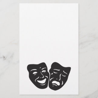 Papelería Máscaras de teatro de tragedia cómica