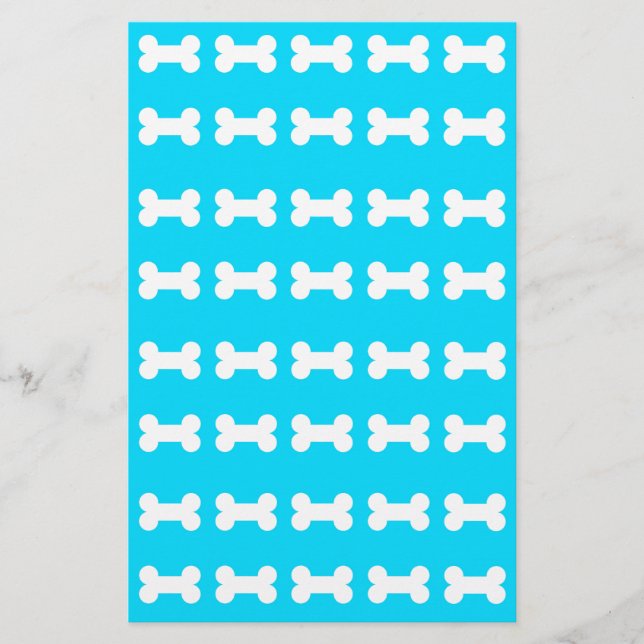 Papelería mascota de fondo óseo de perro (Anverso)
