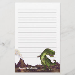 Papelería Materia de la escritura de Rex del Tyrannosaurus