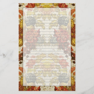Papelería Materia textil con un estampado de flores de