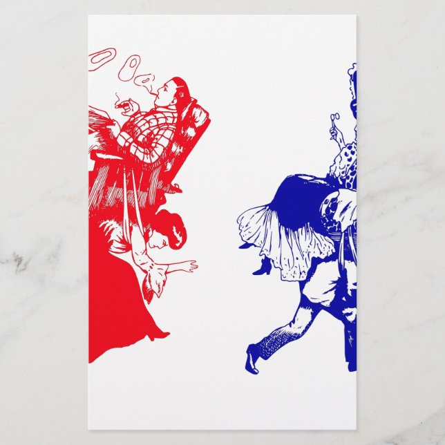 Papelería matrimonio victoriano divertido (Anverso)