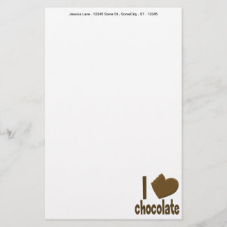 Papelería Me encanta el chocolate