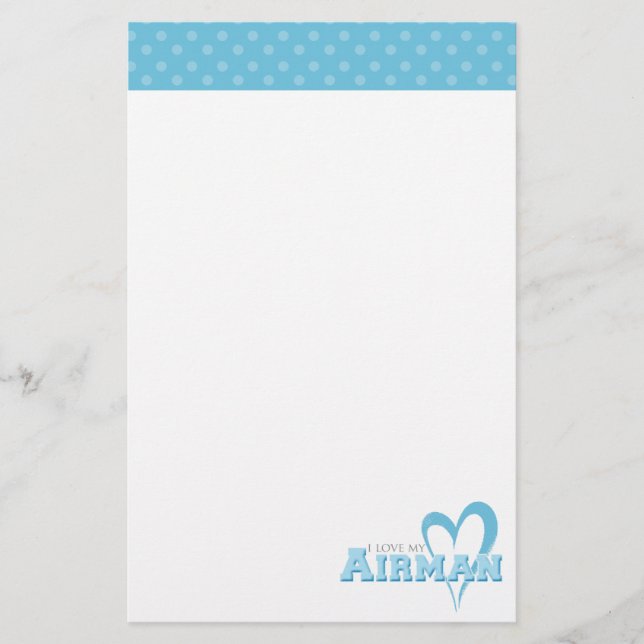 Papelería Me encanta mi Stationery de Airman (Anverso)