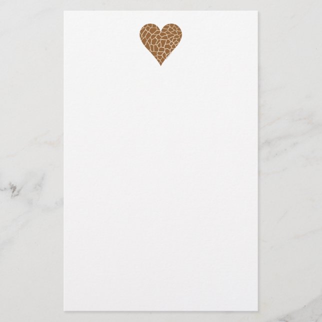 Papelería Me encantan las jirafas (Anverso)