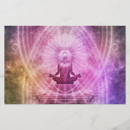 Papelería Meditación espiritual del yoga Zen Colorful