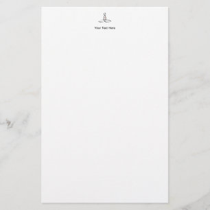 Papelería Meditator estilizado con el texto adaptable