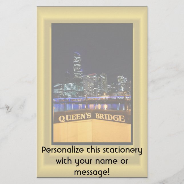 Papelería Melbourne Australia CBD Luces nocturnas (Anverso)