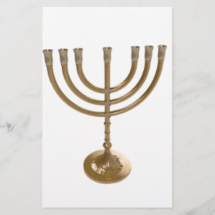 Papelería menorah de oro