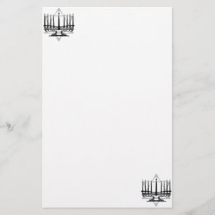 Papelería Menorah y estrella