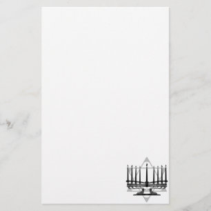 Papelería Menorah y estrella