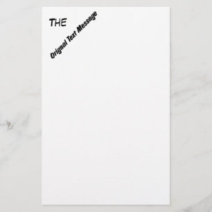 Papelería - Mensaje de texto original (blanco)