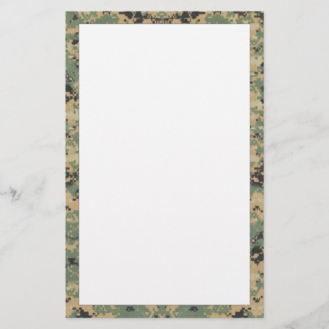 Papelería Mensaje en camuflaje (Anverso)