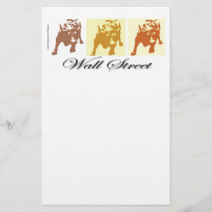 Papelería Mercado de alza de Wall Street