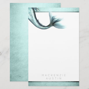 Papelería Mermaid Luxe Personalizado de la Casa de la Mone