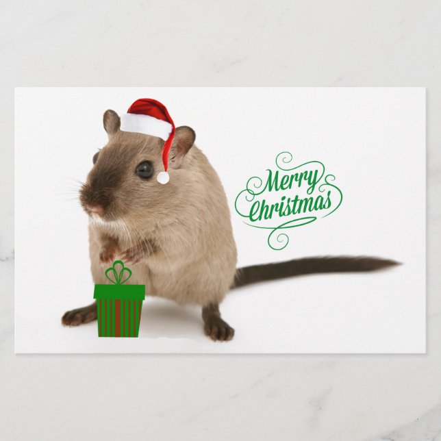 Papelería Merry Christmouse (Anverso)