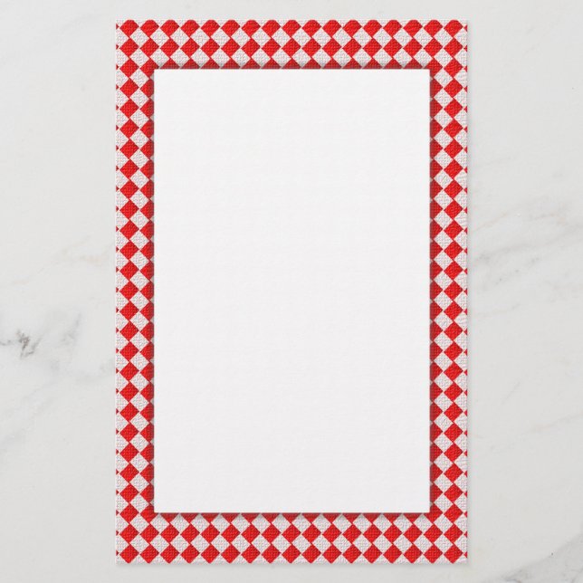 Papelería Mesa de picnic roja (Anverso)