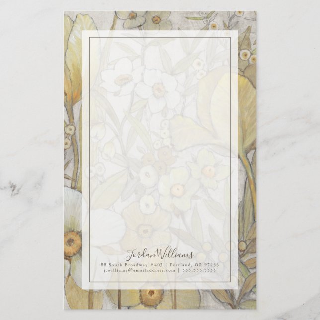 Papelería Mezcla floral (Anverso)