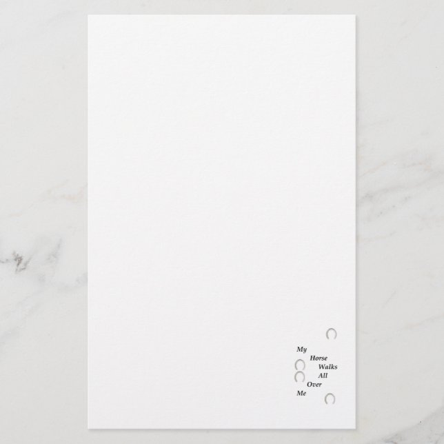 Papelería Mi Caballo Camina Por Mi Estacionamiento (Anverso)