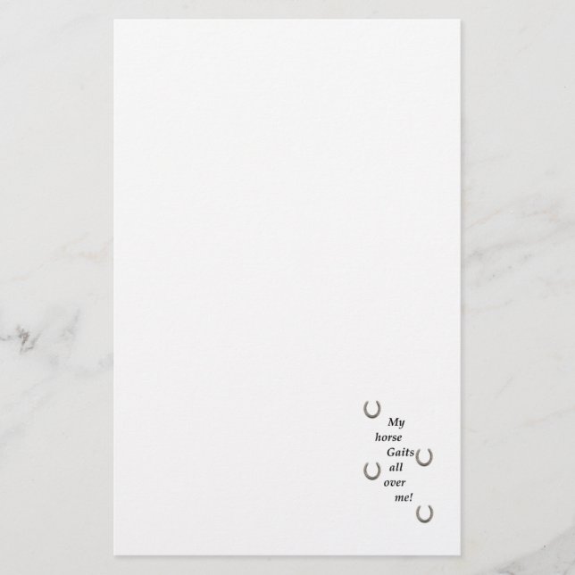 Papelería Mi caballo se cruza conmigo (Anverso)