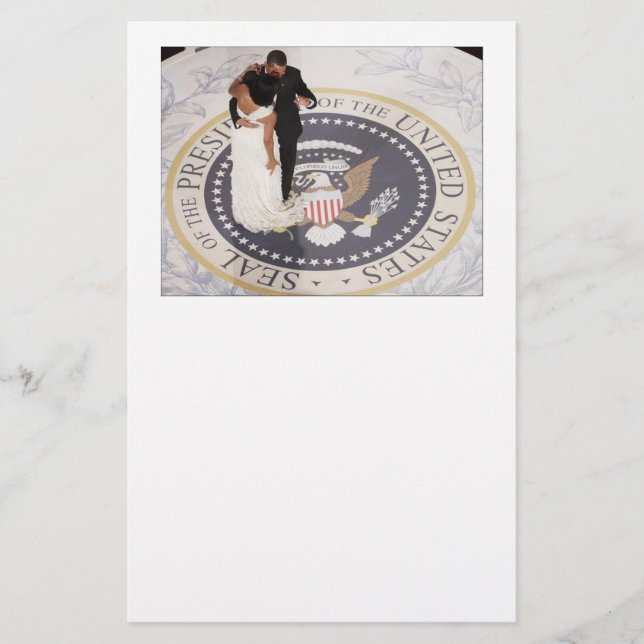 Papelería Michelle y Barack Obama (Anverso)