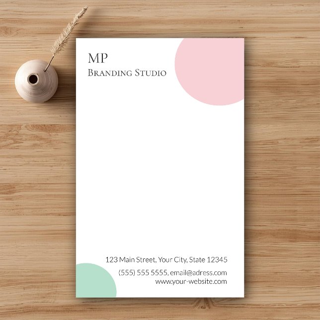 Papelería Minimalist Pastel Branding Design (Subido por el creador)
