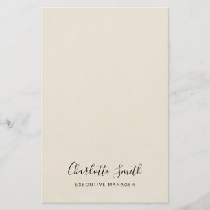 Papelería Minimalista Elegante Clásico Profesional