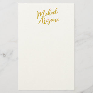 Papelería Minimalista moderno nombre simple de escritura a m