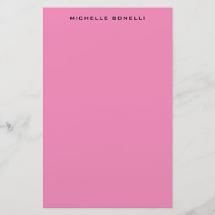 Papelería Minimalista moderno profesional femenino rosa