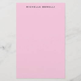 Papelería Minimalista moderno profesional rosa claro femenin