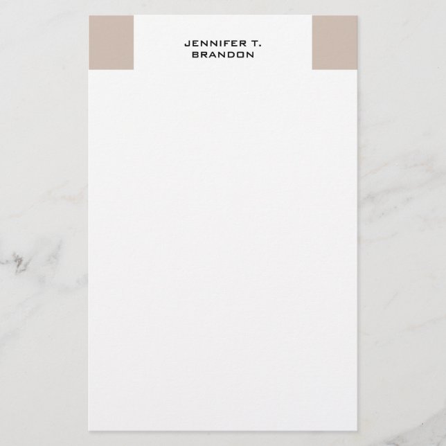 Papelería Minimalista Moderno Profesional Sencillo (Anverso)