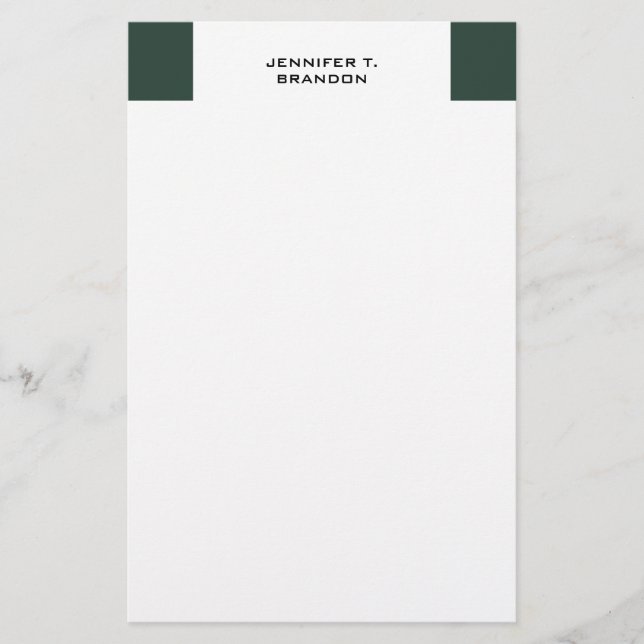 Papelería Minimalista Moderno Profesional Sencillo (Anverso)