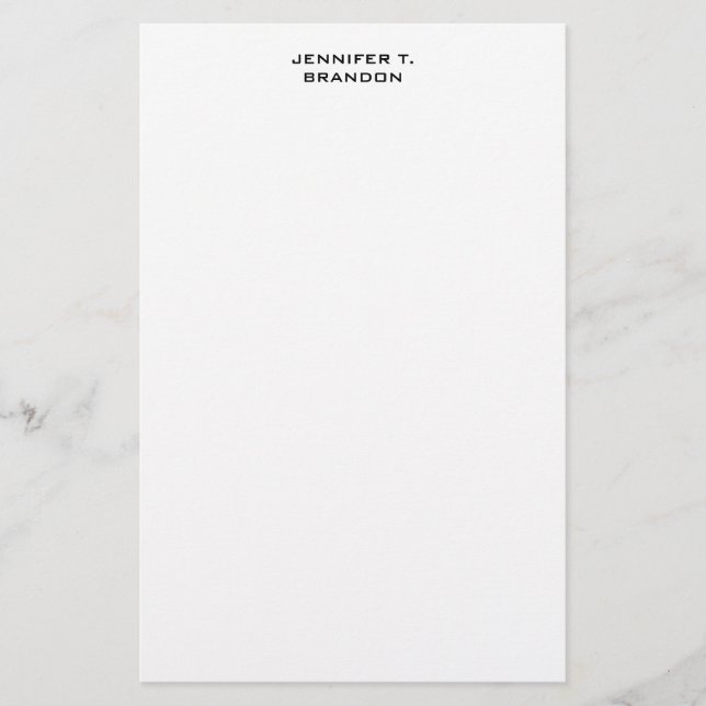 Papelería Minimalista Moderno Profesional Sencillo (Anverso)