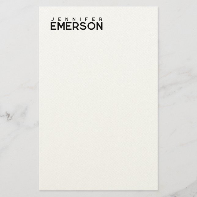 Papelería Minimalista moderno profesional simple  (Anverso)