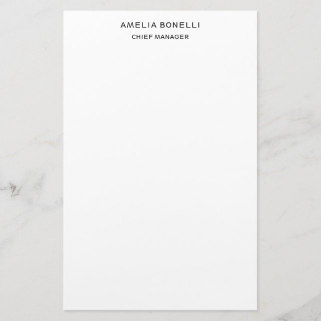 Papelería Minimalista moderno profesional simple (Anverso)